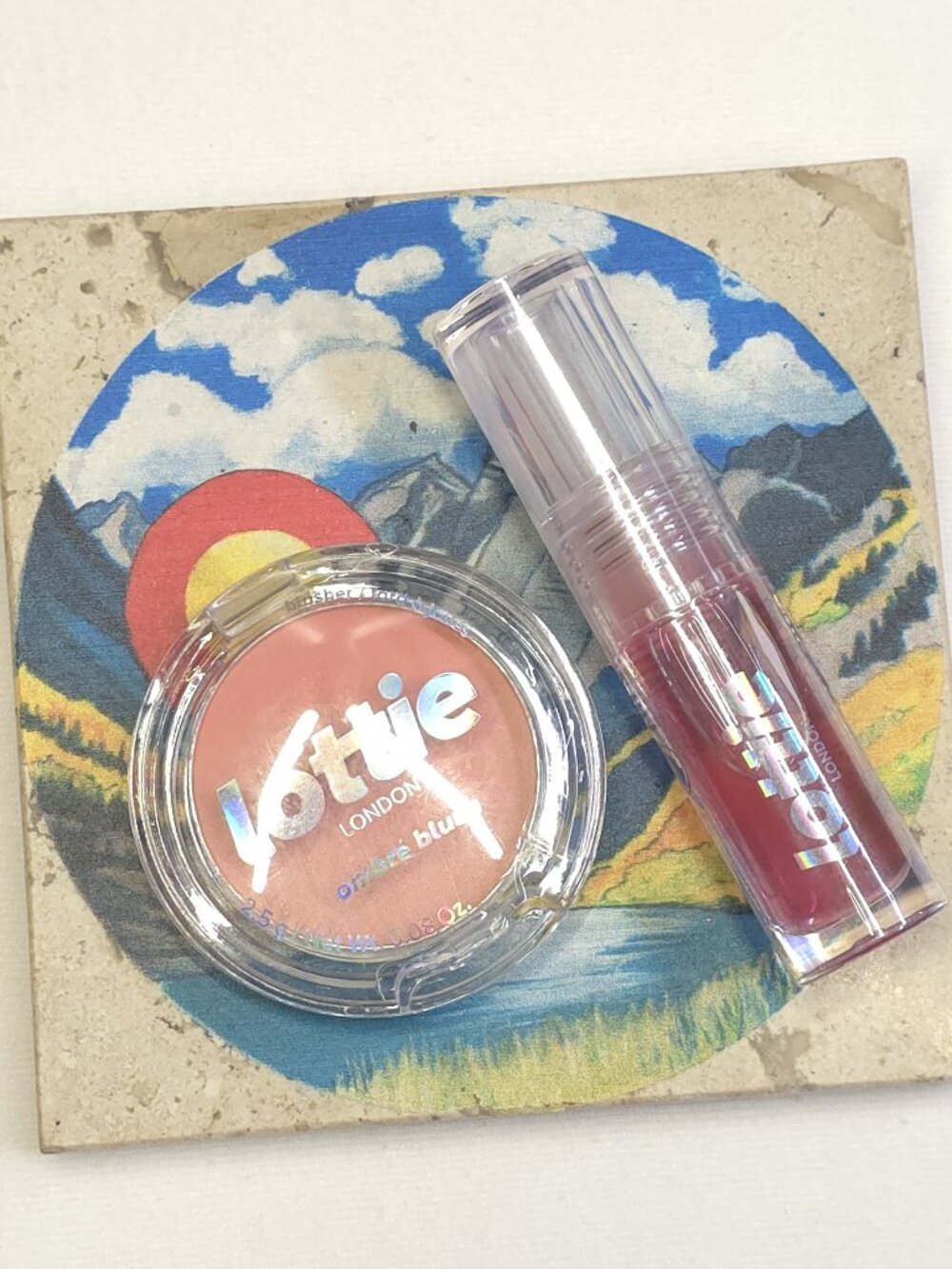 Lottie London Ombre Blush & Oil Slick Lip Oil - Exposed/Extra Cherries